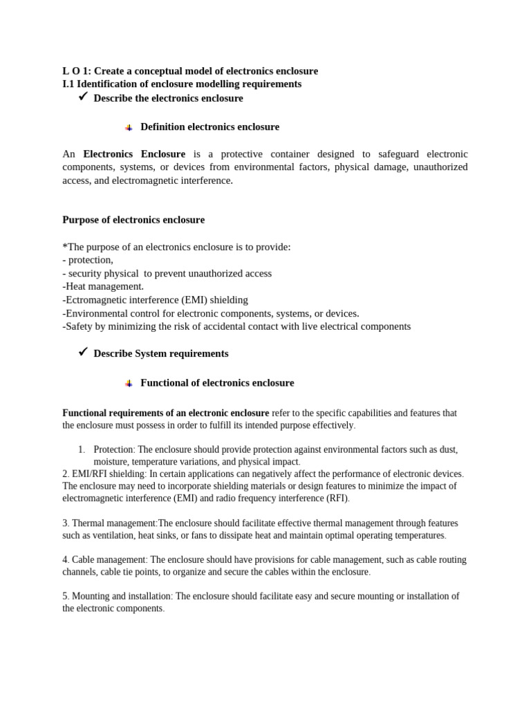 Electronics Enclosure Design Guide | PDF | Electromagnetic Interference ...