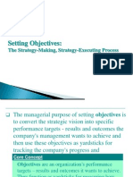 Setting Objectives:: The Strategy-Making, Strategy-Executing Process