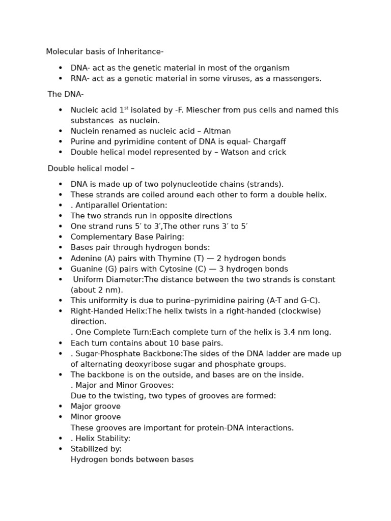 Molecular Basis of DNA Inheritance | PDF | Genetic Code | Gel ...