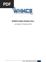 WHMCS Addon Module Docs