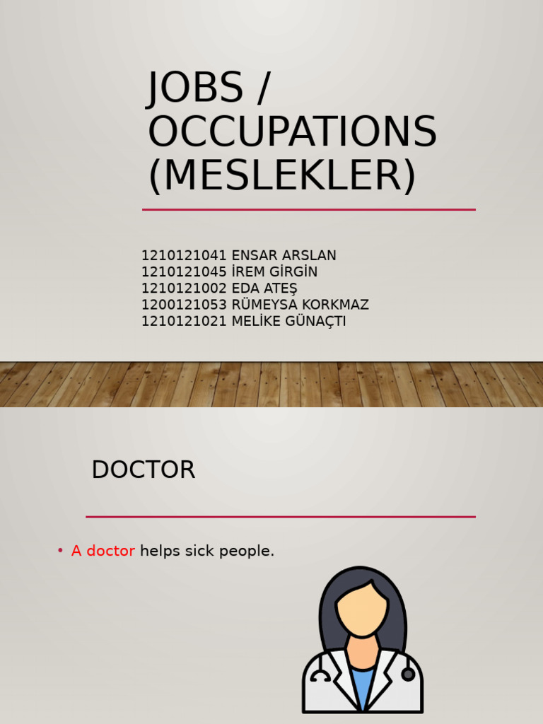 Understanding Various Occupations | PDF