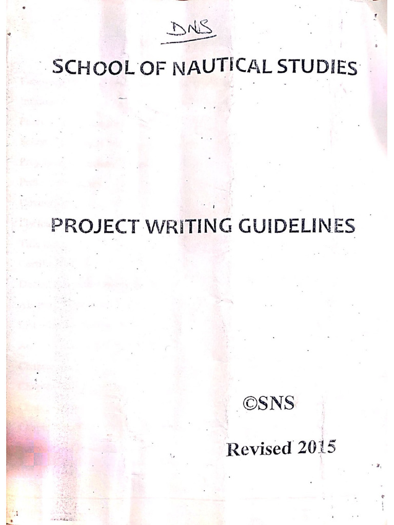Project Writing Guidelines | PDF