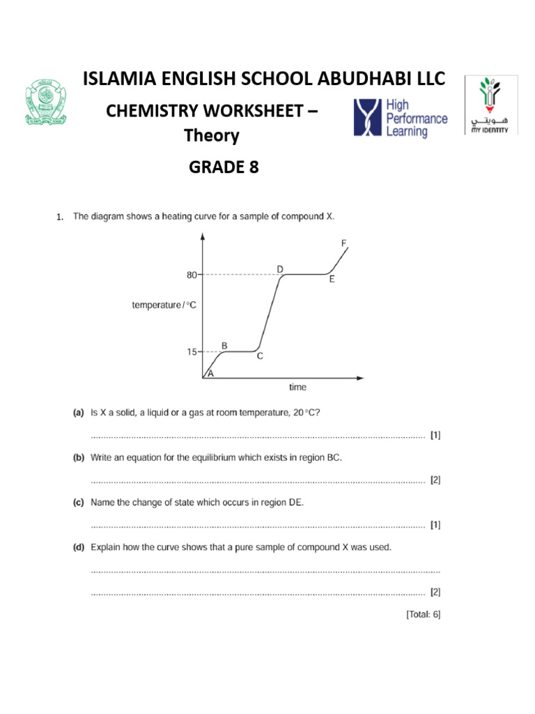 Revision Worksheet Theory Grade 8 1st Term | PDF