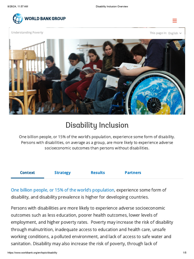 Disability Inclusion and Socioeconomic Impact | PDF | Cost Of Living ...