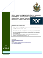 OPEGA Report On The Maine State Housng Authority