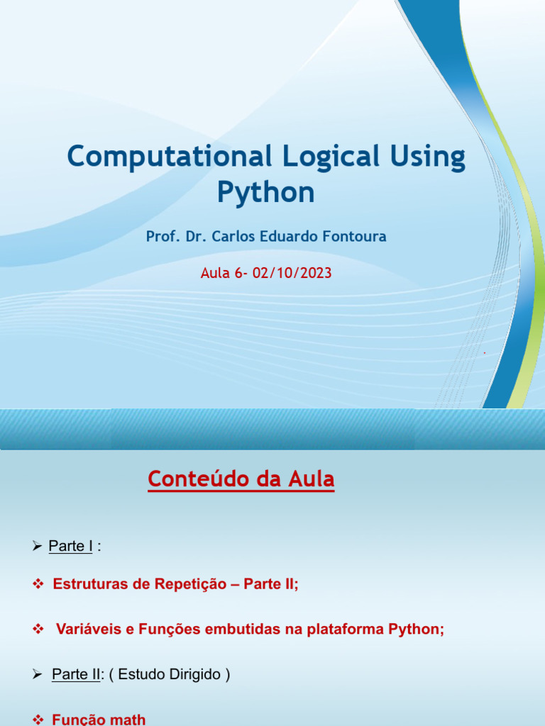 Métodos Estatísticos em Python: Aula 6 | PDF | Engenharia de Software ...