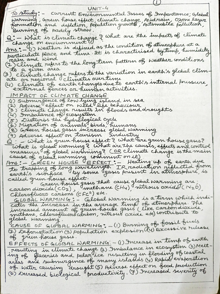 Evs 4 Pdf Air Pollution Atmospheric Sciences