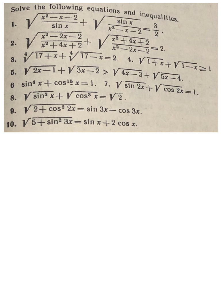 Trigonometric Equation 2 VT | PDF