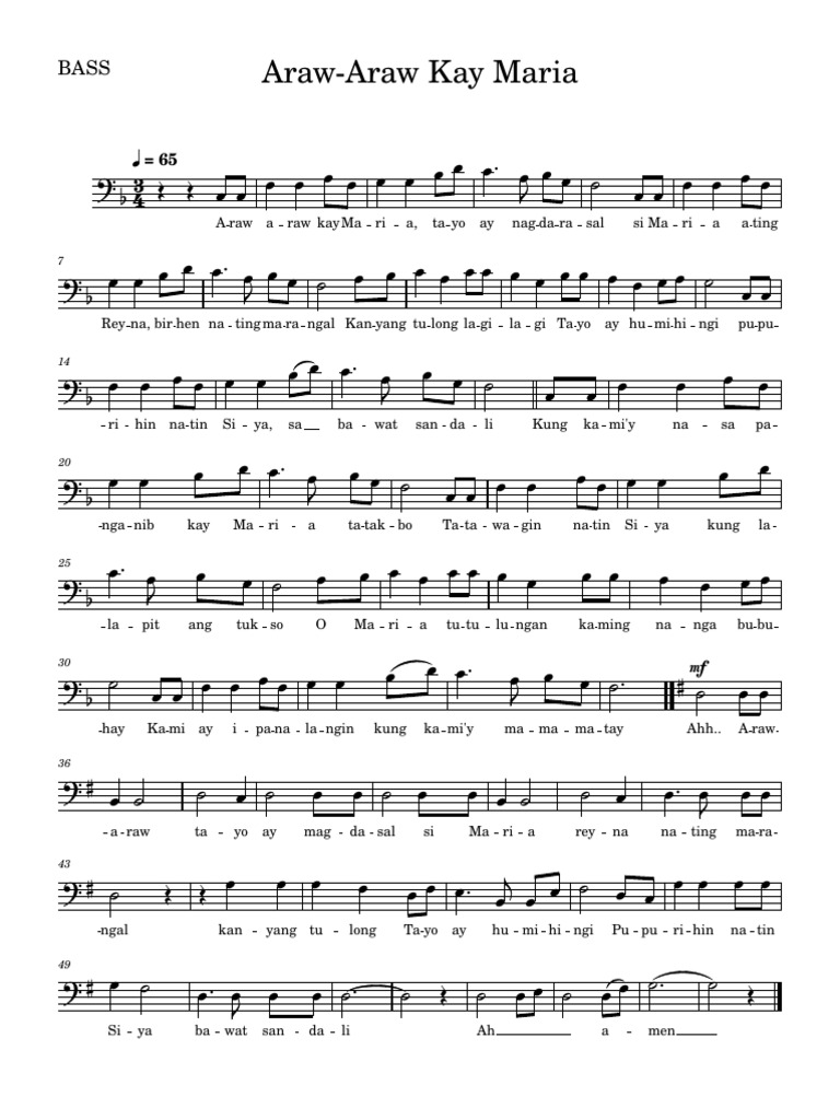 Bass (Araw Araw) | PDF