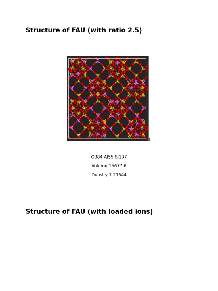 FAU Structure and Density Analysis | PDF