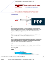 Aerodynamics and Theory of Flight, Forces of Flight, Lift, Weight, Thrust, Drag