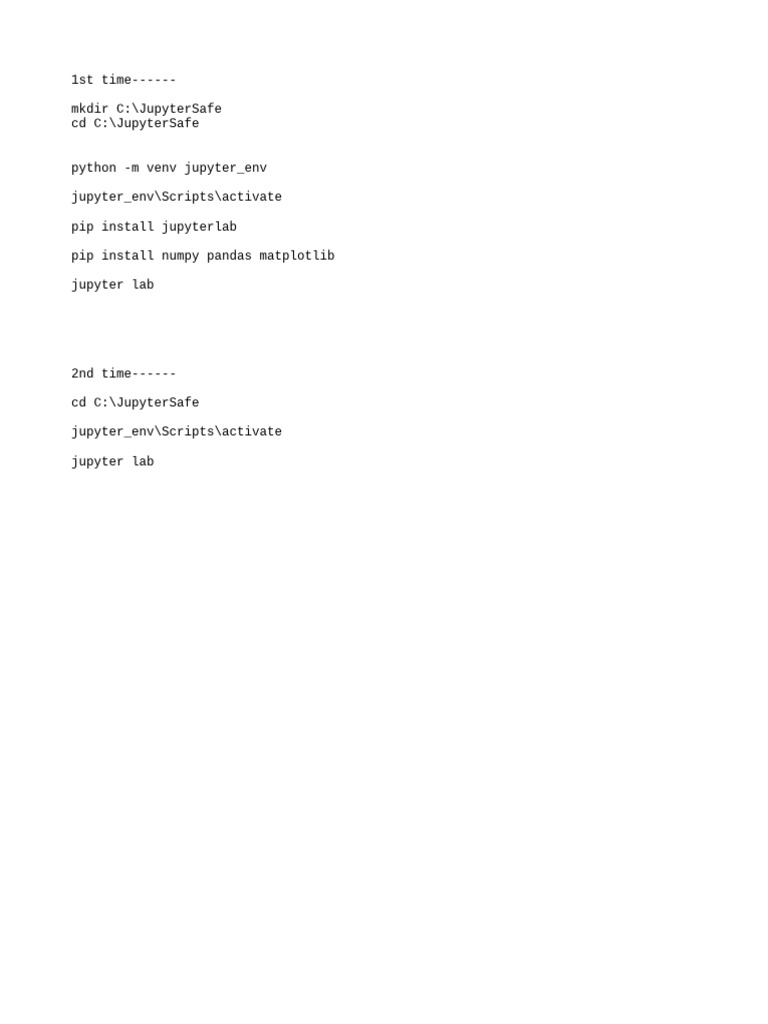 Setting Up JupyterLab Environment | PDF