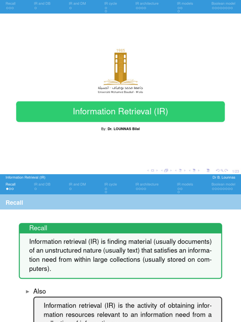 Slide 04 | PDF | Information Retrieval | Information Science