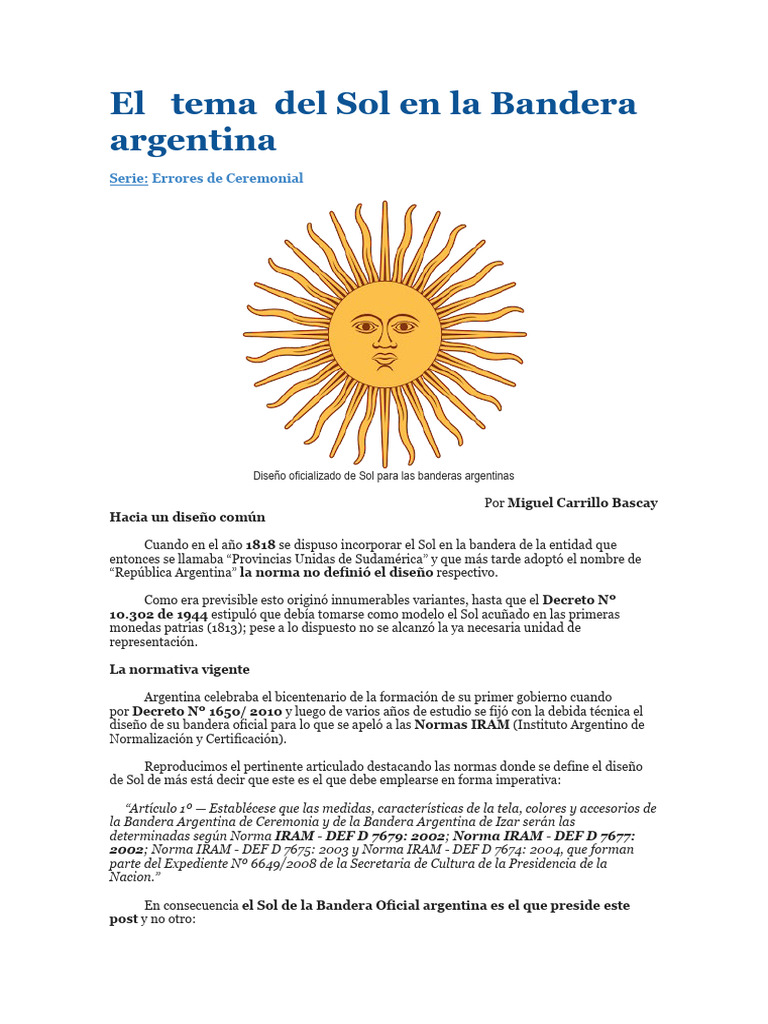 El Sol de La Bandera | PDF