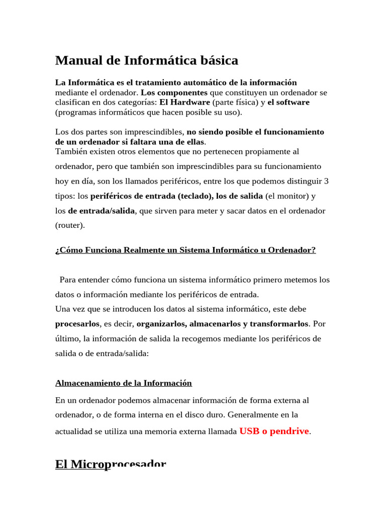 Guía de Informática Básica y Seguridad | PDF | Red de computadoras ...