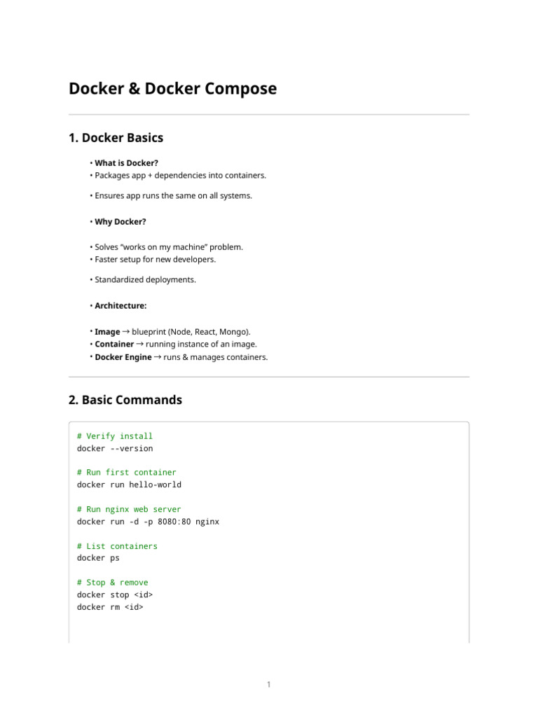 Docker Compose Notes | PDF | Computing | Computer Architecture