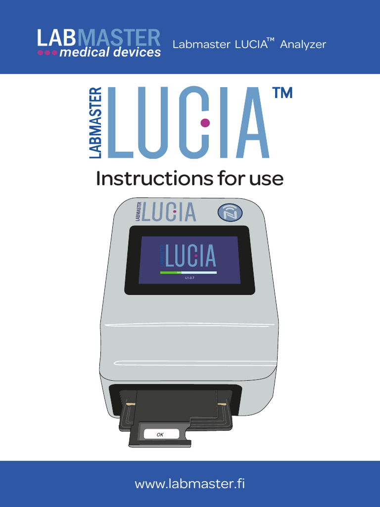 Labmaster LUCIA™ Analyzer User Guide | PDF | Power Supply