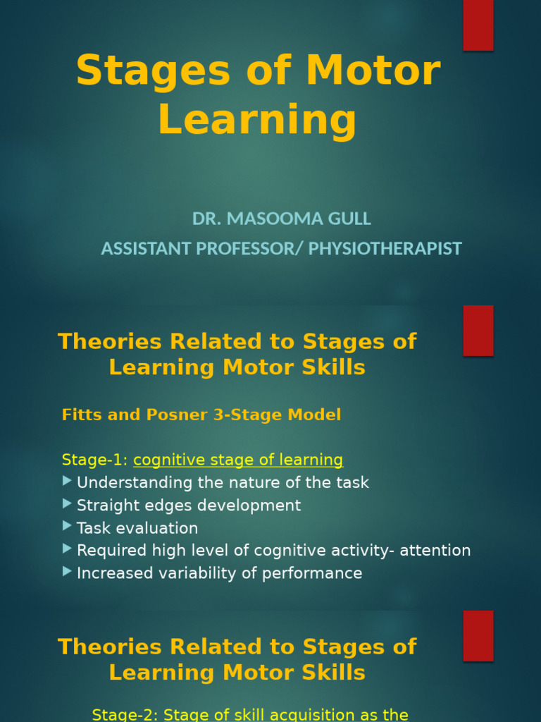 Stages of Motor Learning Explained | PDF | Learning | Attention