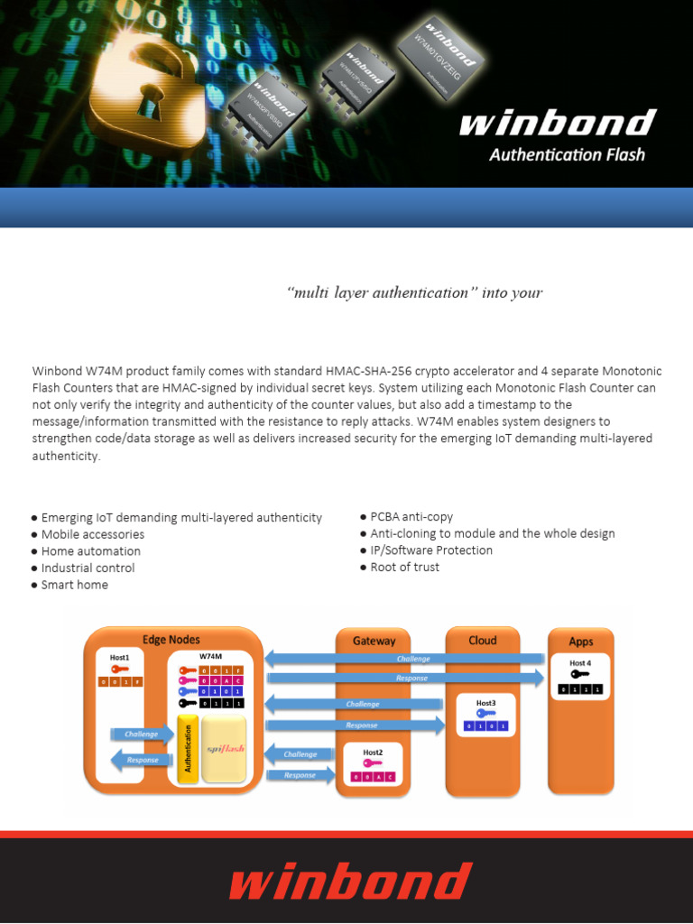 W74M Multi-Layer Authentication Solutions | PDF | Flash Memory ...