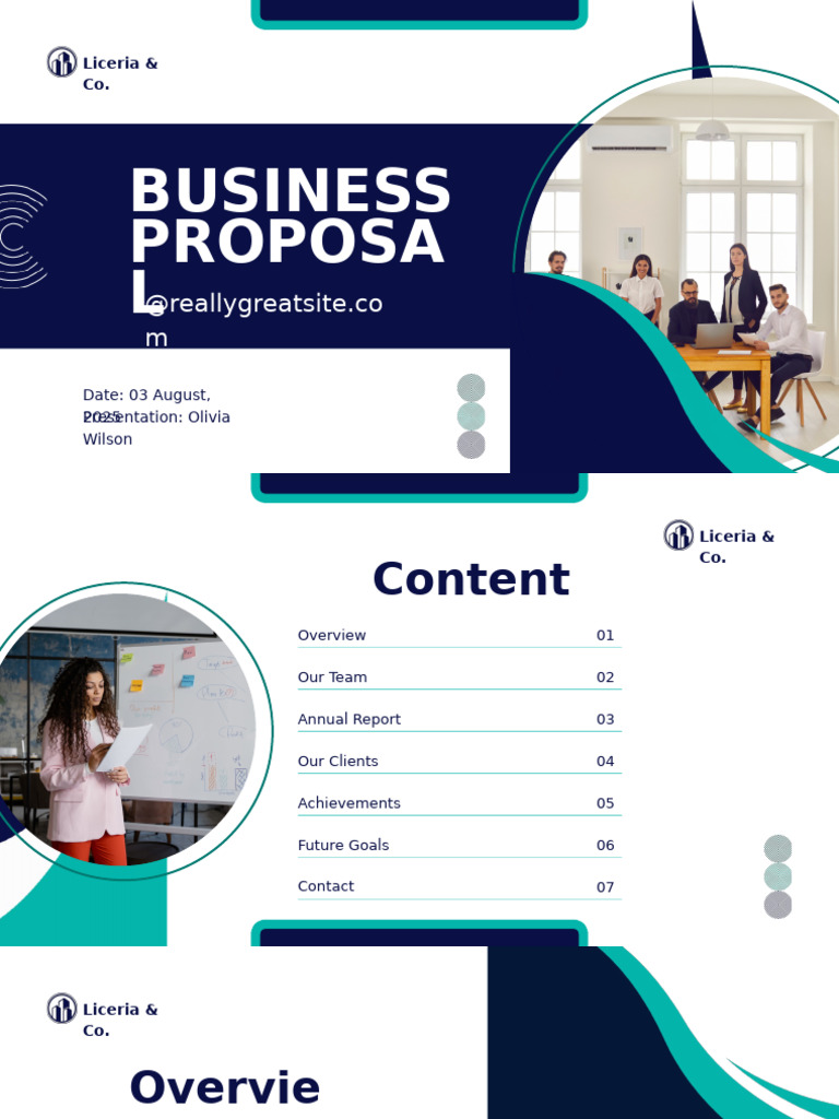 Blue and White Modern Business Proposal Presentation | PDF | Innovation ...