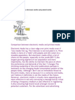 Comparison Between Electronic Media and Printed Media