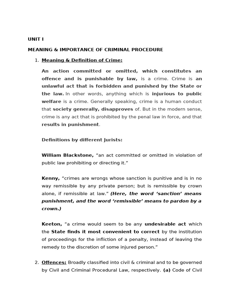 Understanding Criminal Procedure Law | PDF | Crimes | Crime & Violence