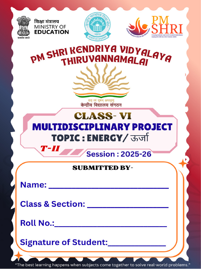 Multidisciplinary Project on Sustainable Development | PDF | Energy ...
