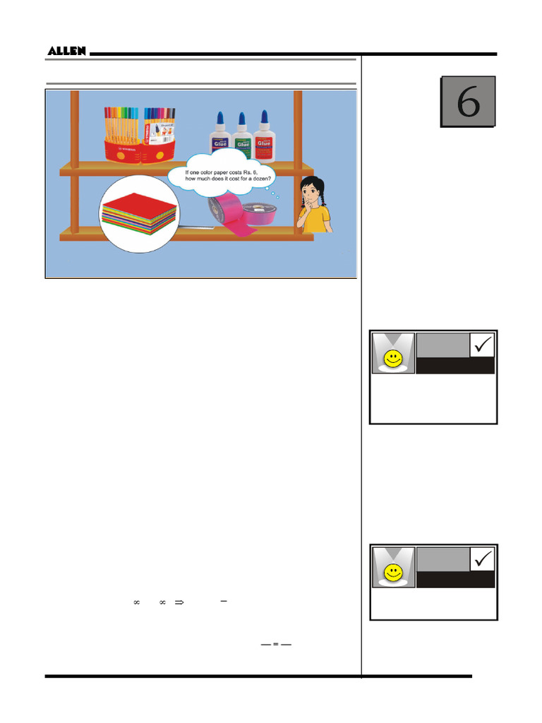 Allen Mathematics-Class6 | PDF | Speed | Variable (Mathematics)
