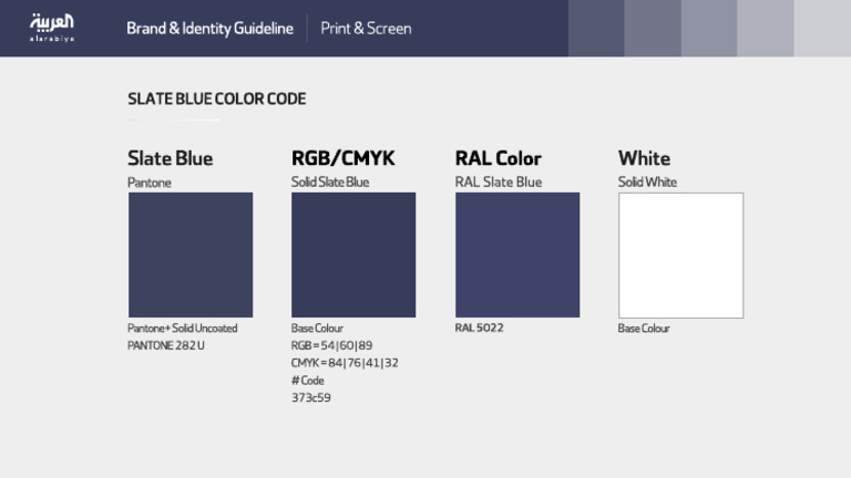 Aa Color Gradation Slate Blue | PDF