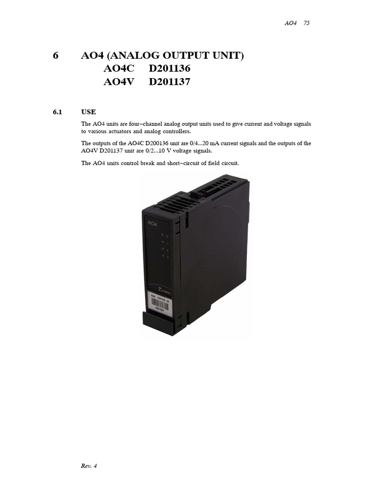 ao4 | PDF | Parameter (Computer Programming) | Input/Output