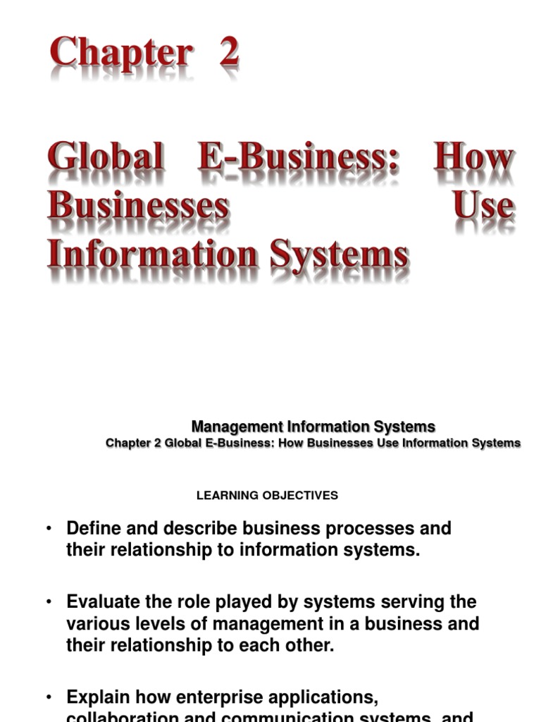 Management Information System Chapter 2 GTU MBA | PDF