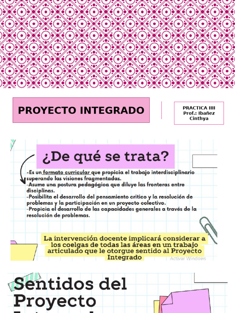 Proyecto Integrador PRACTICA III | PDF