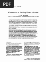 Download Combustion in Swirling Flow - A Review by Timothy Edward Dawson SN94816545 doc pdf