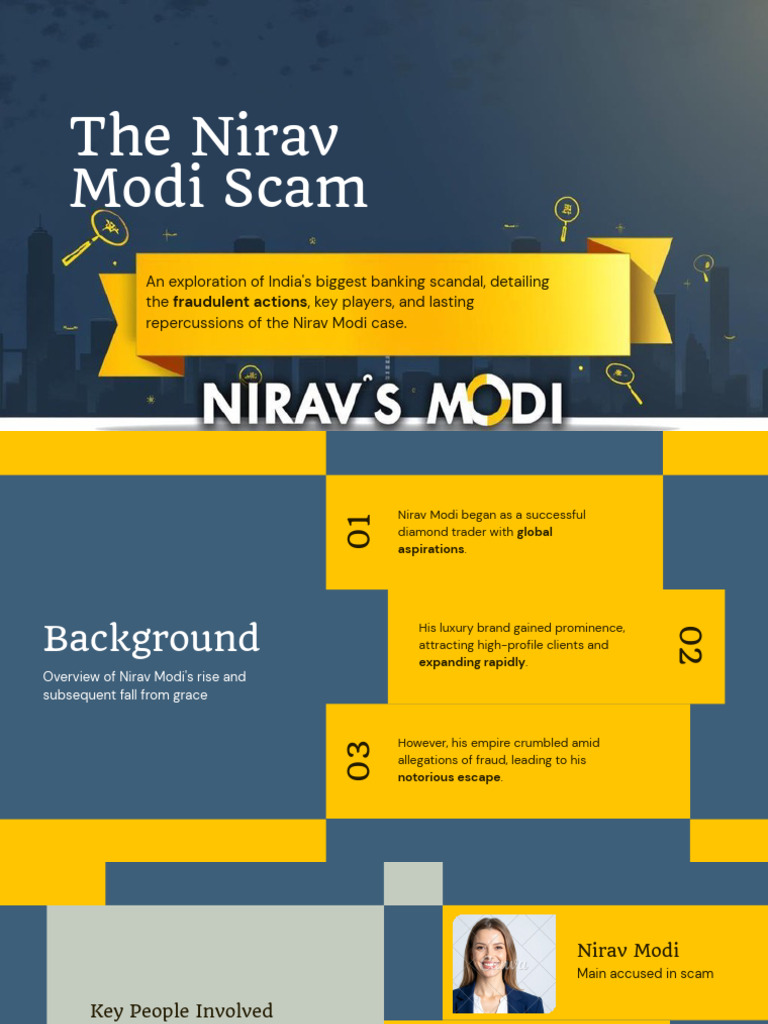 Presentation - The Nirav Modi Scam PDF | PDF | Fraud | Property Crimes