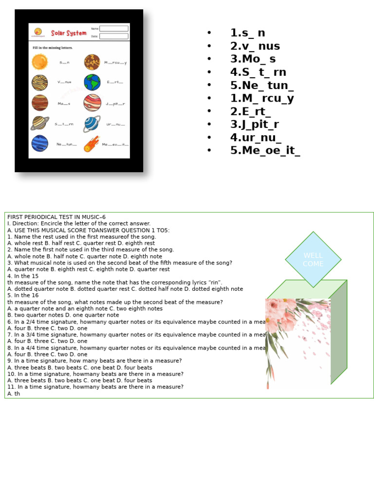 Music Test: Note Identification & Time Signatures | PDF