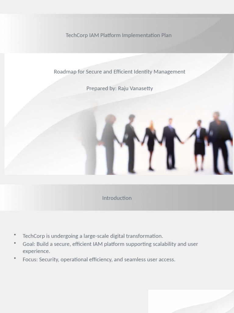 TechCorp IAM Implementation Roadmap | PDF | Cloud Computing | Computing