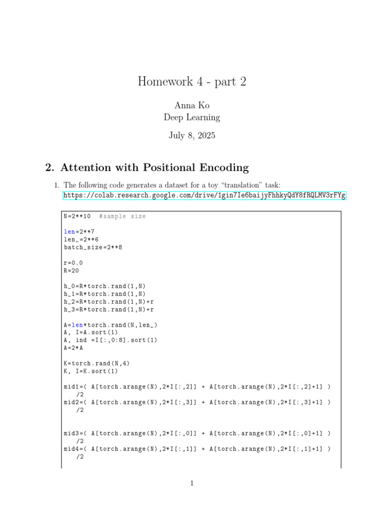 Deep Learning hw4 Part 2 90 | PDF
