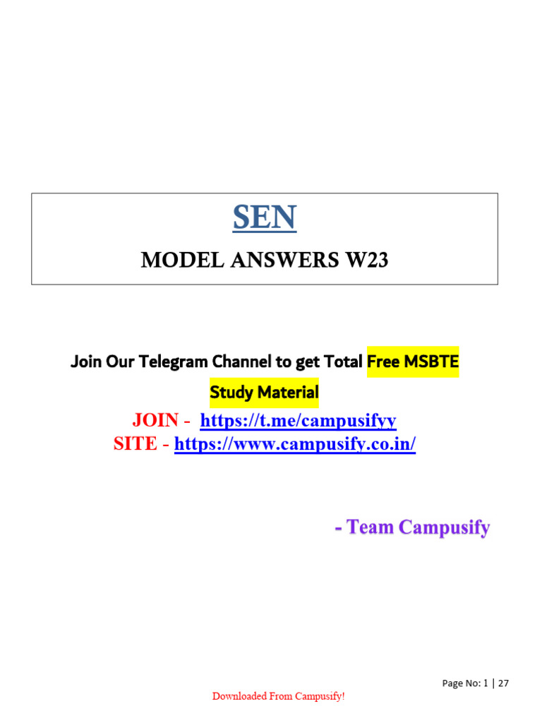 Software Engineering Model Answers W23 | PDF | Software | Unit Testing
