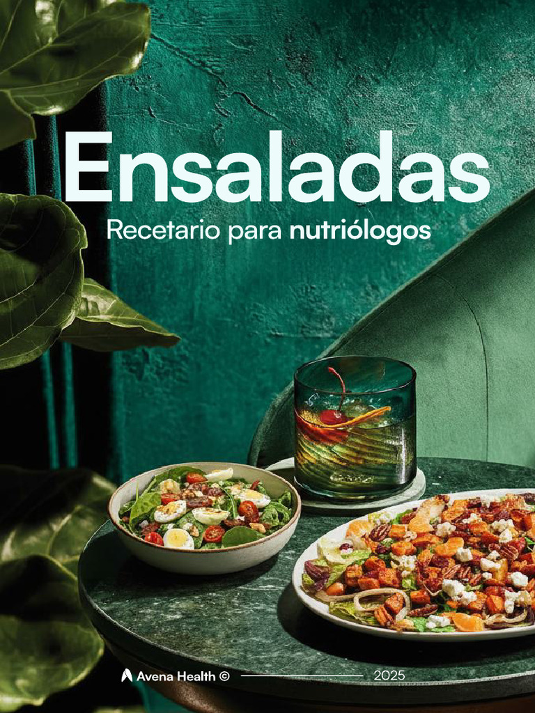 Recetas de ensaladas saludables y nutritivas | PDF | ensalada | Cocina