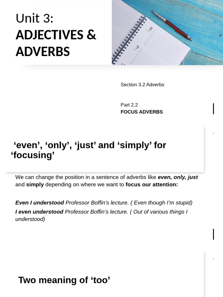 NP C3 CD3.2 P2.2 Slide | PDF | Adverb | Linguistics