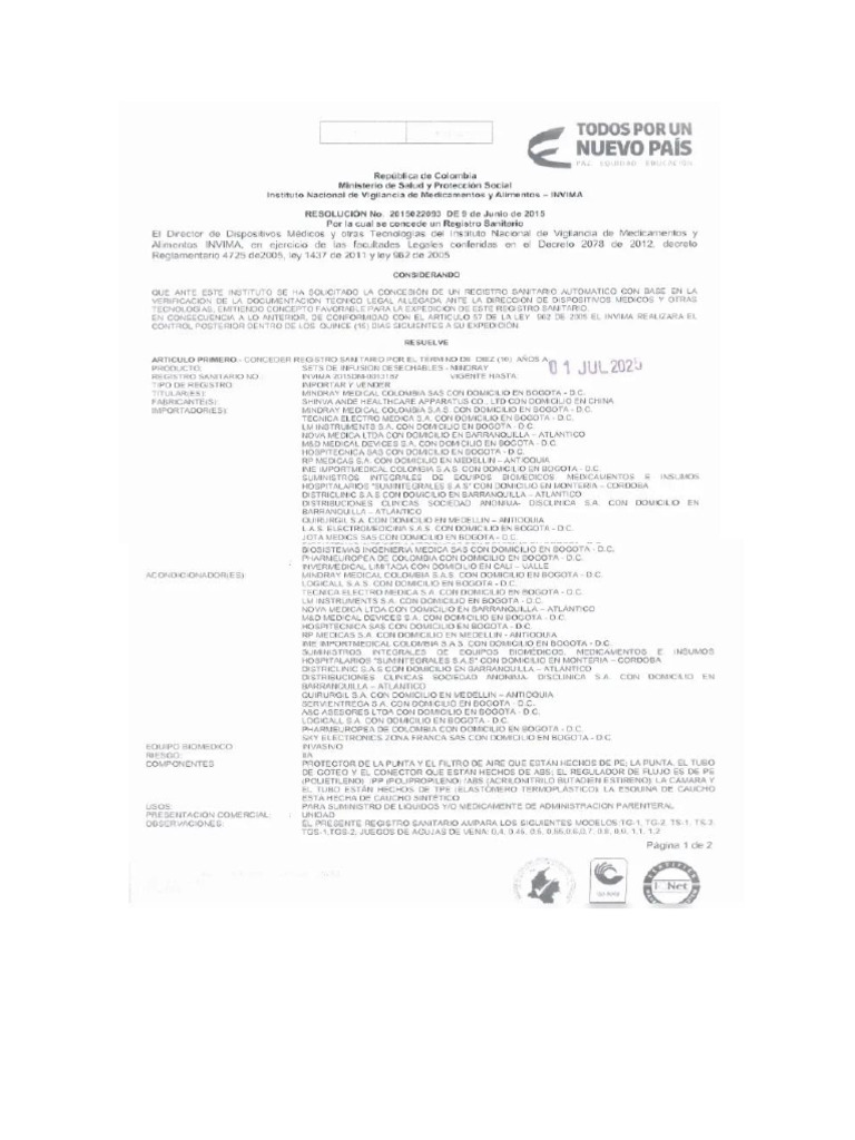 INVIMA 20215DM-0013187 | PDF