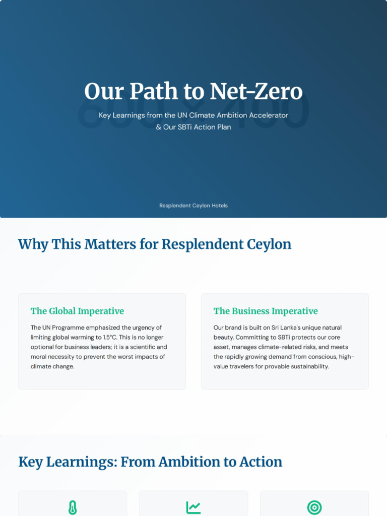 Our Path To Net-Zero | PDF