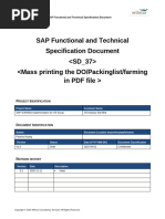 Creating FSD for SAP Projects | PDF