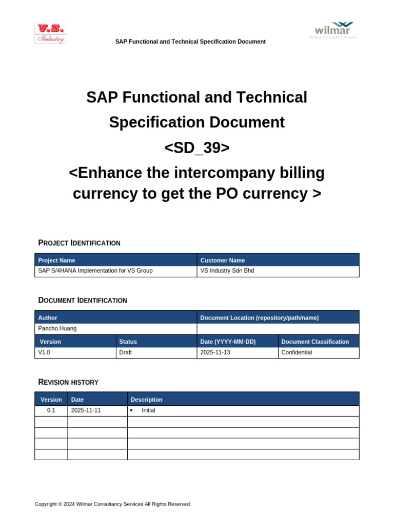 SAP Functional & Technical Spec Document | PDF | Specification ...