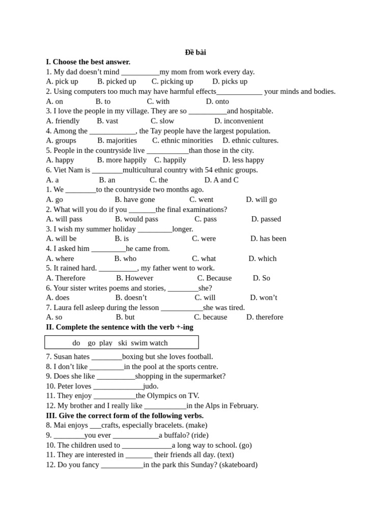 English Grammar Practice Exercises | PDF | Chess Openings | Chess