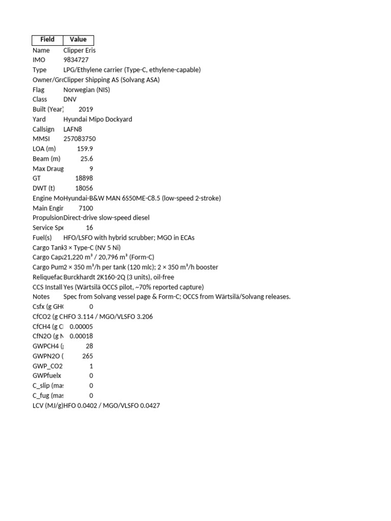 LPG and Chemical Tankers Specifications | PDF | Fuel Oil | Shipping