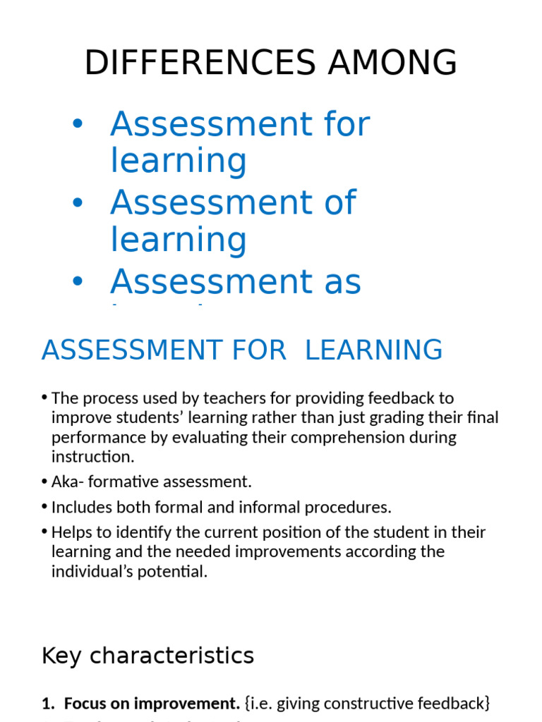 Understanding Assessment Types in Education | PDF | Educational ...