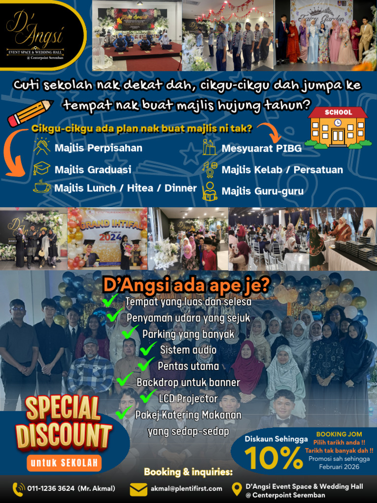 D'Angsi Event Space Overview | PDF | Cuisine | Foods