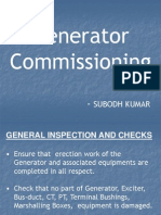 Generator Commissioning
