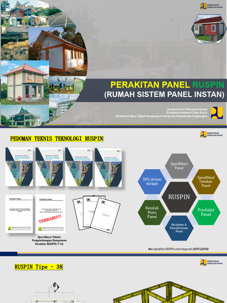 Panduan Perakitan Panel RUSPIN Satu Lantai | PDF